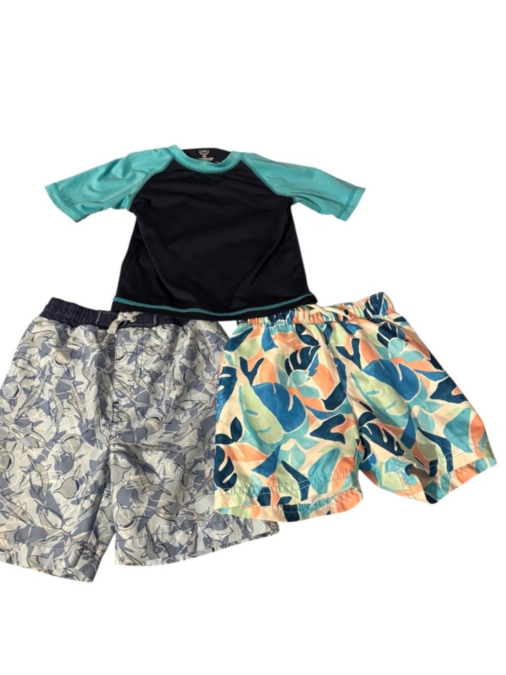 Boys 2T 24M Swim Bundle Rash Guard Swim Trunks Cabana Life Old Navy 3 Piece